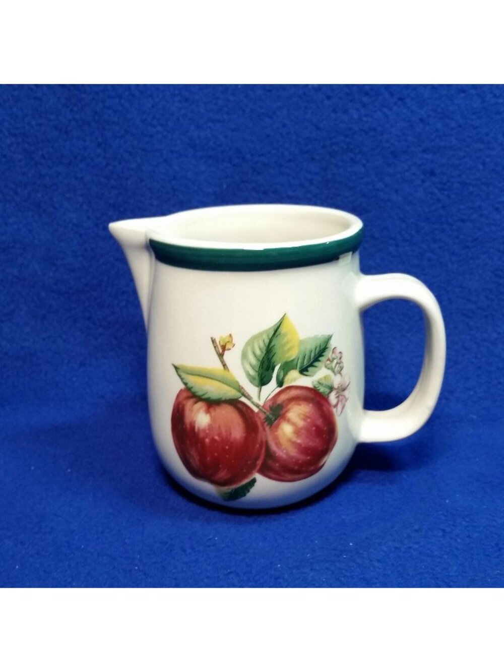 Casuals Apple Creamer China Pearl Apples and Pink Blossoms Country Farmhouse